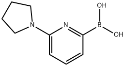 (6-(pyrrolidin-1-yl)pyridin-2-yl)boronic acid Struktur