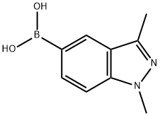 1,3-DiMethylindazole-5-boronic acid Struktur