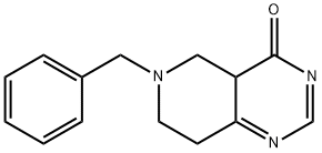 6-benzyl-5,6,7,8-tetrahydropyrido[4,3-d]pyriMidin-4(4aH)-one Struktur