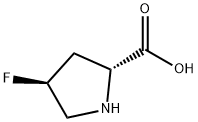 (2R,4S)-4-fluoropyrrolidine-2-carboxylic acid Struktur