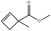 2-Cyclobutene-1-carboxylic acid, 1-methyl-, methyl ester (9CI) Struktur