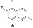 8-BROMO-5,6-DIFLUORO-2-METHYLQUINOLINE Struktur