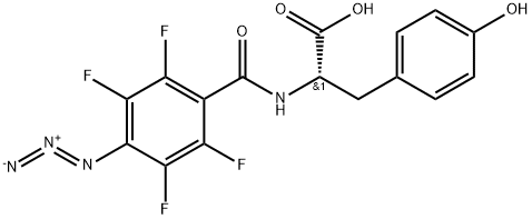 N-(4-azido-2,3,5,6-tetrafluorobenzoyl)tyrosine Struktur