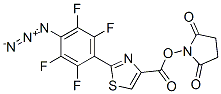 succinimidyl 2-(4-azido-2,3,5,6-tetrafluorophenyl)thiazole-4-carboxylate Struktur