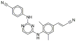 Rilpivirine-d6 Struktur