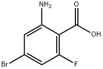 2-Amino-4-bromo-6-fluorobenzoic acid Struktur