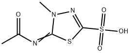 5-(AcetyliMino)-4,5-dihydro-4-Methyl-1,3,4-thiadiazole-2-sulfonic Acid Struktur