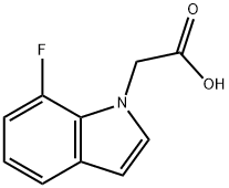 (7-Fluoro-indol-1-yl)-acetic acid Struktur