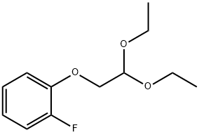 1-(2,2-Diethoxy-ethoxy)-2-fluoro-benzene Struktur