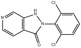 2-(2,6-Dichloro-phenyl)-1,2-dihydropyrazolo[3,4-c]pyridin-3-one Struktur