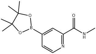 N-Methyl-4-(4,4,5,5-tetraMethyl-1,3,2-dioxaborolan-2-yl)pyridin-2-carboxaMide Struktur