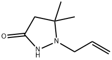 3-Pyrazolidinone,  5,5-dimethyl-1-(2-propenyl)-  (9CI) Struktur