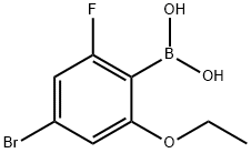 2-Fluoro-4-bromo-6-ethoxyphenylboronic acid Struktur