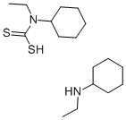 CYCLOHEXYLETHYLDITHIOCARBAMIC ACID N-CYCLOHEXYLETHYLAMMONIUM SALT Struktur