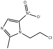 1-(2-chloroethyl)-2-methyl-5-nitro-imidazol Struktur