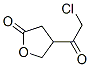 2(3H)-Furanone, 4-(chloroacetyl)dihydro- (9CI) Struktur