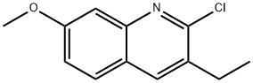 2-CHLORO-3-ETHYL-7-METHOXYQUINOLINE Struktur