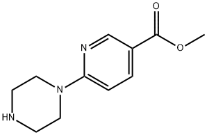 6-(1-Piperazinyl)-3-pyridinecarboxylic acid methyl ester Struktur