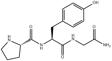 prolyl-tyrosyl-glycinamide Struktur