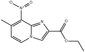 Ethyl 7-methyl-8-nitroimidazo-[1,2-a]pyridine-2-carboxylate Struktur