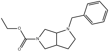 Ethyl 1-benzylhexahydropyrrolo[3,4-b]pyrrole-5(1H)-carboxylate Struktur