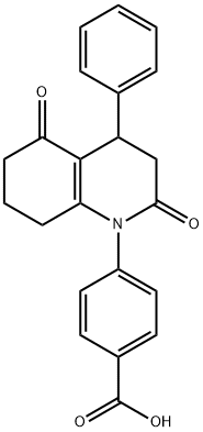 4-(2,5-DIOXO-4-PHENYL-3,4,5,6,7,8-HEXAHYDRO-2H-QUINOLIN-1-YL)-BENZOIC ACID Struktur