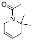 Pyridine, 1-acetyl-1,2,3,6-tetrahydro-2,2-dimethyl- (9CI) Struktur