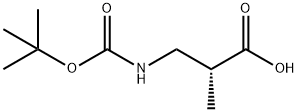 (R)-3-(BOC-AMINO)-2-METHYLPROPIONIC ACID Structure