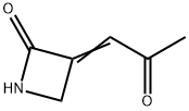 2-Azetidinone, 3-(2-oxopropylidene)- (9CI) Structure