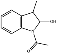 1-Acetyl-3-methylindolin-2-ol Struktur