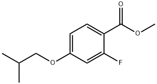 Methyl 2-fluoro-4-(2-methylpropoxy)benzoate Struktur