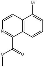 5-BROMO-ISOQUINOLINE-1-CARBOXYLIC ACID METHYL ESTER Struktur