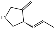 Pyrrolidine, 3-methylene-4-(1-propenyl)-, [S-(E)]- (9CI) Struktur