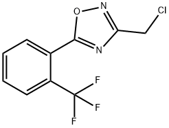 3-(CHLOROMETHYL)-5-(2-(TRIFLUOROMETHYL)PHENYL)-1,2,4-OXADIAZOLE Struktur