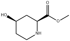 2-Piperidinecarboxylicacid,4-hydroxy-,methylester,cis-(9CI) Struktur