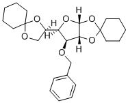 3-O-BENZYL-1,2,5,6-DI-O-CYCLOHEXYLIDENE-ALPHA-D-GLUCOFURANOSE Struktur