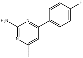 4-(4-FLUOROPHENYL)-6-METHYLPYRIMIDIN-2-AMINE Struktur