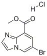 6-BroMo-iMidazo[1,2-a]pyridine-8-carboxylic acid Methyl ester hydrochloride Struktur