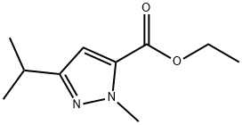 1-METHYL-3-ISOPROPYL-1H-PYRAZOLE-5-CARBOXYLICACIDETHYLESTER Struktur