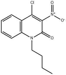 1-butyl-4-chloro-3-nitroquinolin-2(1H)-one Struktur