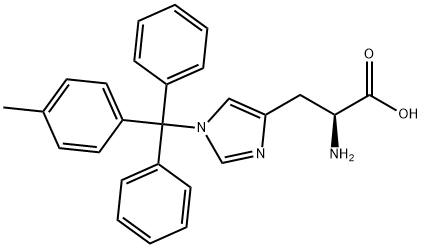 H-His(1-Mtt)-OH Struktur