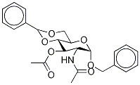 Benzyl 2-AcetaMido-4,6-O-benzylidene-2-deoxy-α-D-glucopyranoside 3-Acetate Struktur