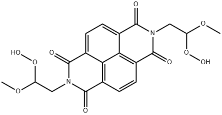 N,N'-bis(2-hydroxyperoxy-2-methoxyethyl)-1,4,5,8-naphthalenetetracarboxylic diimide Struktur