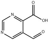 4-Pyrimidinecarboxylicacid,5-formyl-(9CI) Struktur