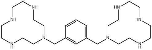 1,1'-[1,3-PHENYLENEBIS-(METHYLENE)]-BIS-(1,4,7,10-TETRAAZACYCLODODECANE) OCTAHYDROCHLORIDE Struktur