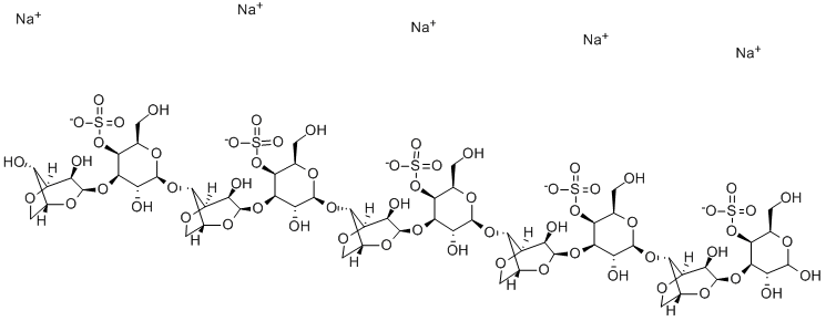 NEOCARRABIOSE4 1,3,5,7,9-PENTA-O-SULPHATE (NA+) Struktur