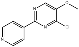 4-chloro-5-methoxy-2-(4-pyridinyl)pyrimidine Struktur