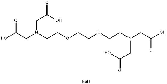 ETHYLENE GLYCOL-BIS(BETA-AMINOETHYL ETHER)-N,N,N',N'-TETRAACETIC ACID TETRASODIUM SALT Struktur