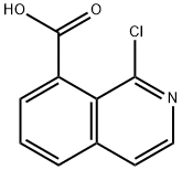 8-Carboxy-1-chloroisoquinoline, 8-Carboxy-1-chloro-2-azanaphthalene Struktur