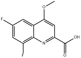 6,8-Difluoro-4-methoxyquinoline-2-carboxylic acid Struktur